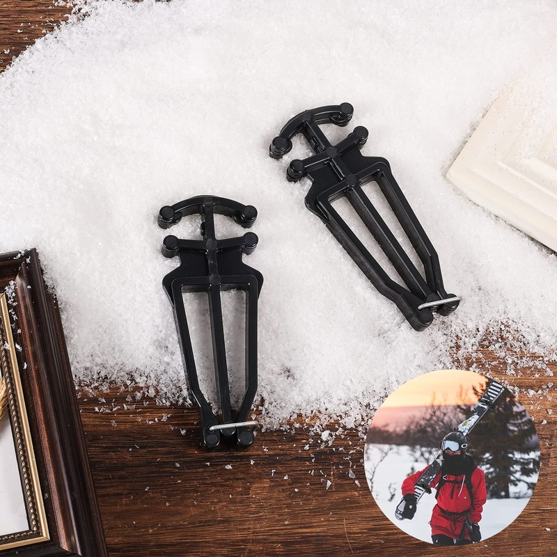 Cross Country Skis and Poles Holder, Universal Ski Pole Clips