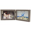 Smiling Art Double Wooden Photo Frame Folding Double Frame