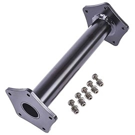 JEGS 60767 Steering Column Extension 5-Bolt Plate 8 in. Tube Stainless Steel Har