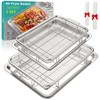 Air Fryer Basket, OPENICE 2 Set Air Fryer Pan and