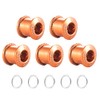 Chooee Double/Single Speed Chainring Bolt, M8 Double Chainring Screws for