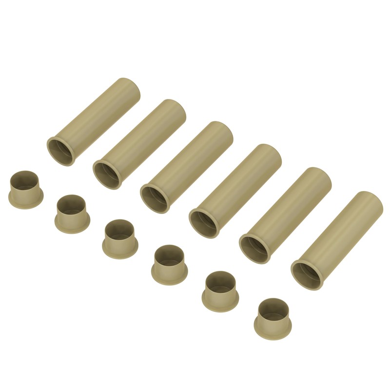 ALLSAFE Pool Fence Deck Sleeves & Hole Caps - Tan