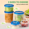 Soelomu 8 oz Freezer Storage Containers with Twist Top Lids,