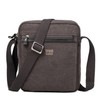 Troop London TRP0218 Classic Canvas Across Body Bag Khaki