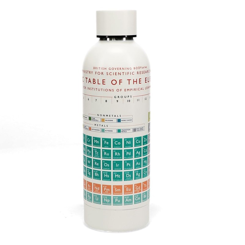 Thermos Flask Vacuum Flask Periodic Table of Elements Stainless Steel