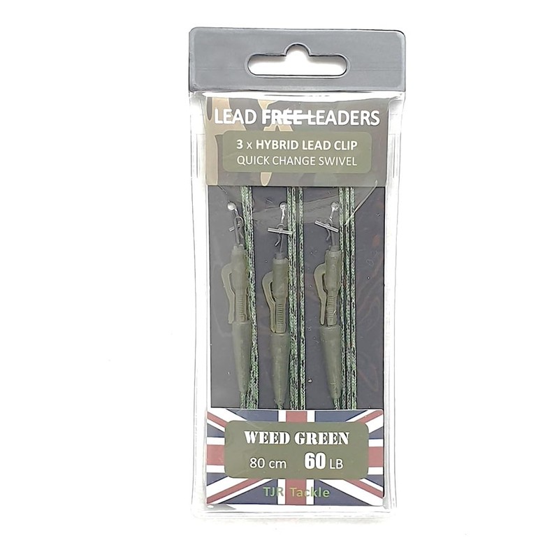 TJR Tackle Hybrid Lead Free Leaders Quick Change Swivels 60lb