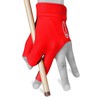 KAMUI Billiard Glove - Quickdry - for Left Hand (Red,