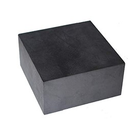 OTOOLWORLD 99.9% Purity Graphite Ingot Block EDM Graphite Plate Milling Surface (100MMx100MMx50MM)
