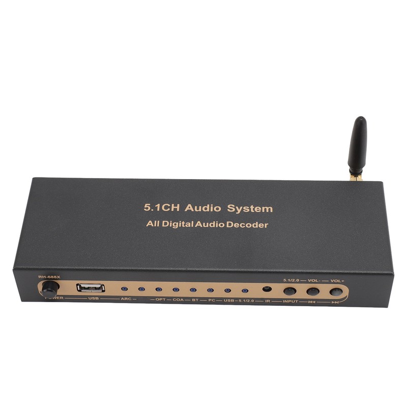 5.1 Channel Sound Decoder 192Khz/24Bit HD Multimedia Interface 4K ARC