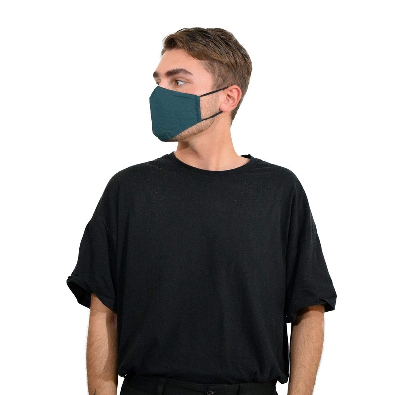 Basic Sense 100% Cotton Washable Reusable Skin Friendly Plain Face