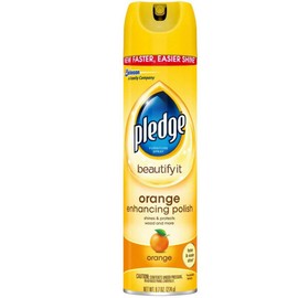 Pledge Orange Furniture Polish, 9.7 OZ