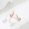14K Gold Earrings for Women,Gold Dangle Earrings Cubic Zirconia Hoops