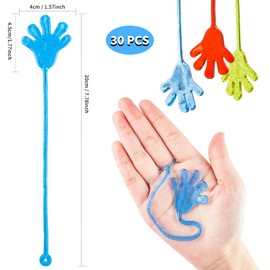 Sticky Hands - 30-Piece Stretchy Toys for Kids, Fun Stretchy Sticky Hands, Birthday Party Favors Gifts, Kids Sensory Toys, Classroom Novelty Toys for Kids