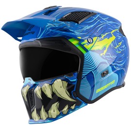Bogotto Radic Bestia 22.06 Helmet, Blue/Black/Yellow, XL