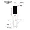 Travel Chair Anti-Sink Disc Feet Set of 4 for Shock