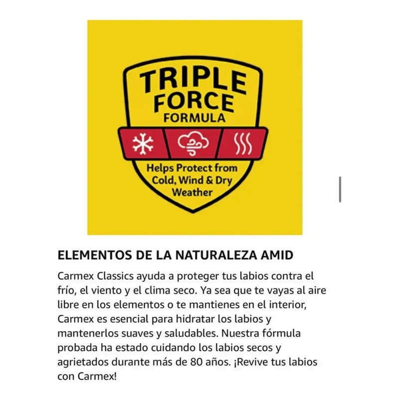 Carmex Classic Jar 7.5 g – Bálsamo Labial Hidratante Original,