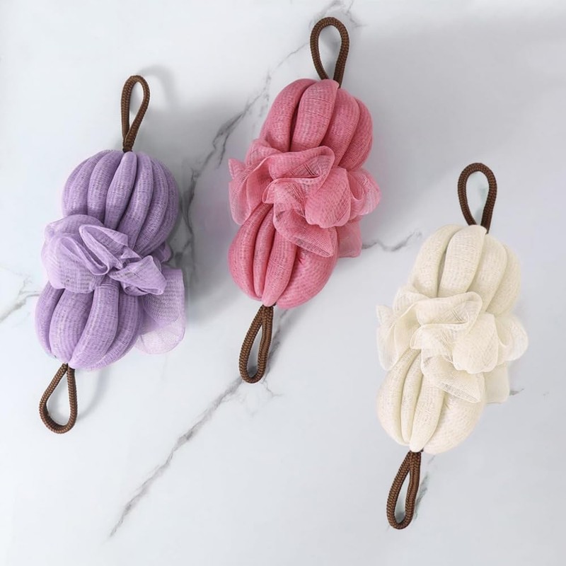 Foaming Net, Set of 3, Body Sponge, Dense Foaming Net,