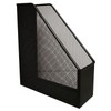 Magazine File Rack Q-CONNECT Metal Black/Document Archiving/Type-for Documents/Kind-A4/90 / Material-Metal/Label-N.a.