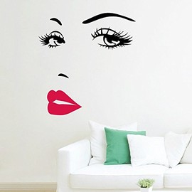 BestPricedDecals Face #2 ~ Wall or Window Decal 34" x 42"