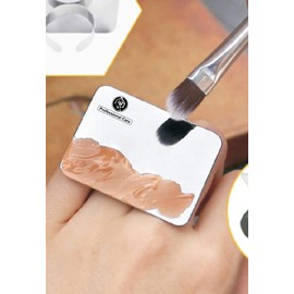 Unique Empire Set Of 2 Stainless Steel Cosmetic Makeup Mixing Makeup Plate