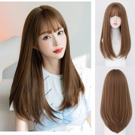 Long Wig, Full Wig, Semi-Long Wig, Women's Dresses, Natural Wig