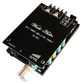 WANGCL ZK-XPS 150W + 150W TDA7498E Audio Power Amplifier Equalizer BT 5.0 Stereo Subwoofer HiFi Class D Digital Music Home Cinema AUX AMP