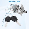 Dixhills Tailgate Lock Cylinder with 2 Keys Boot Lock Tailgate