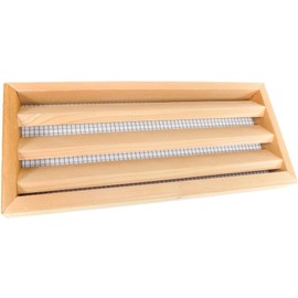 Miller Shingle Clear Cedar Foundation Vent with Louvers - 16 inch x 7 inch - 6 Pack