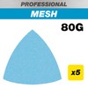 Trend Professional 93 mm Delta Sanding Pads for Multi-Tools, 80