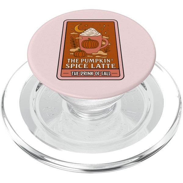 Tarot Card Fall Art Pumpkin Spice Latte PopSockets PopGrip for