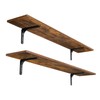 DINZI LVJ Long Wall Shelves, 47.3Inch Wall Mounted Shelves Set