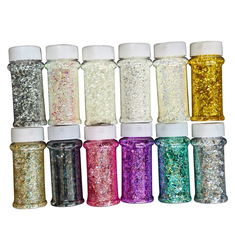 5D Cat Mix Bubble Chunky Glitter 12 Pcs Set 2oz