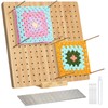 PQKL-party crochet blocking board and pins 7.9 inch, 20 steel