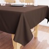 Encasa XO Cotton Canvas Tablecloth | Dark Taupe Plain |