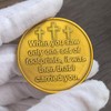 Footprints in The Sand Christian Challenge Coin - Zinc Alloy
