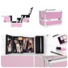 Estuche de Maquillaje Profesional de 3 Niveles con Espejo, Organizador