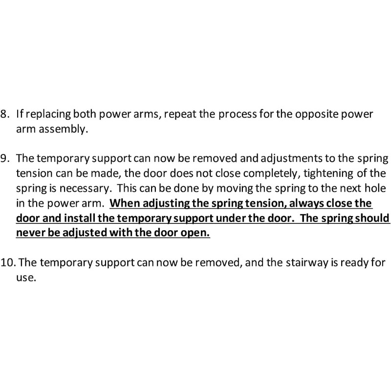 Louisville PR315500-RH/LH RIGHT & LEFT Attic Ladder Hinge Arm Replacement