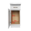 Sikarou 4-Tier 8" W x 21" D Narrow Pull Out
