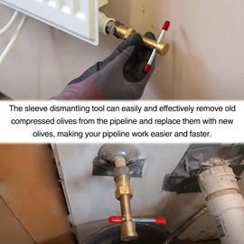 Kujunpao Olive Ring Removal Tool Compression Valve Removal Tool for Copper Olive Puller with Diameters of 1/2 Inch & 3/4 Inches Ferrule,Plumber tools Pipe Tool