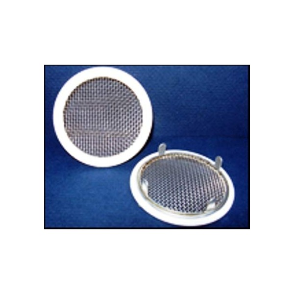 3" Round Open Screen Vent - tab Style - White - Pkg of 4
