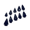 10 Obsidian Arrowheads between 2.5 and 4cm
