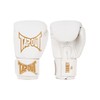 Tapout Torrey White/Gold Faux Leather Boxing Gloves (1 Pair) 12