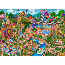 Becko US Jigsaw Puzzles 500 Pieces Puzzles for Adults 500 Piece Puzzles for Kids and Adults (Theme Park)