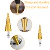 3Pcs Step Bits Set Hss High Speed Steel Step Drill