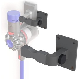 Adjustable Vacuum Wall Mount for Shark Vacuum Shark Cordless Vacuum Wall Mount Compatible for Dy-Son V7 V8 V10 V11 V12 V15 Shark IX141 IZ562H IZ682H IZ361H IZ462H IZ163H IZ363HT IZ483H (Grey) - Colour: Gray