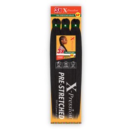 Sensationnel Braids XPRESSION 3X Pre-Stretched Braid 58" (3-pack, BG)