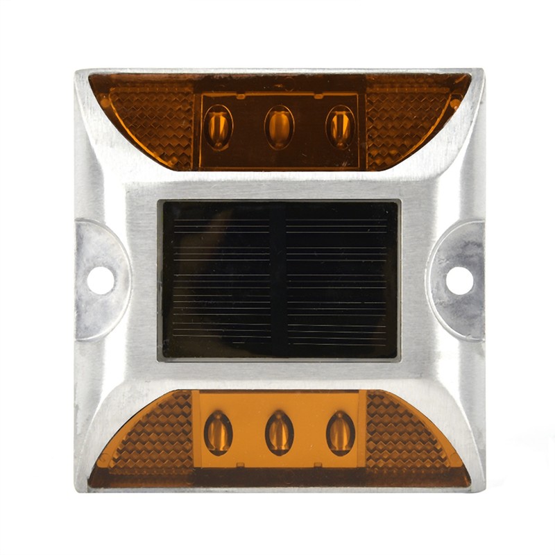 6 LED Solar Power Ground Marker Lights Waterproof Outdoor Driveway