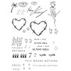 Pop Icon Tribute Temp Tattoo Set with Barbed Heart, 245,