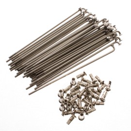 Spoke Set Complete with Nipple M3.5 - 143.5 mm (16 Inch) Stainless Steel (Polished) S51, S70, S53, S83