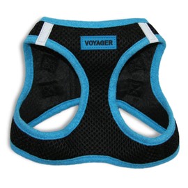 Voyager Step-In Air Dog Harness - All Weather Mesh Step in Vest Harness for Small and Medium Dogs by Best Pet Supplies - Blue, Medium